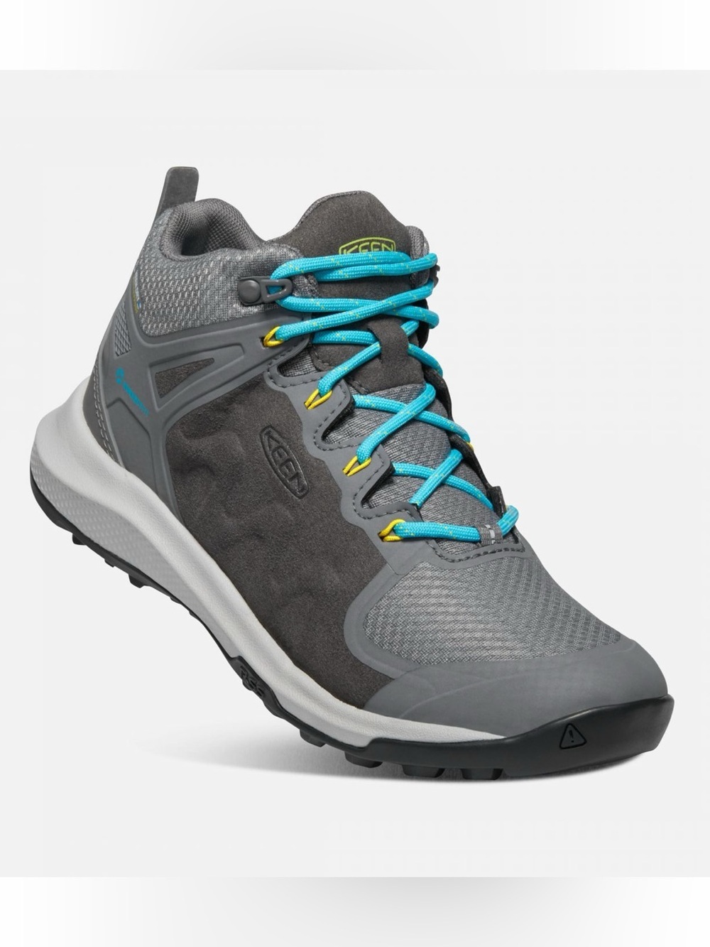 Keen Explore mid waterproof hiking boots lightweight grey 7.5